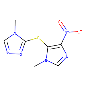 4-METHYL-3-[(1-METHYL-4-NITRO-1H-IMIDAZOL-5-YL)THIO]-4H-1,2,4-TRIAZOLE