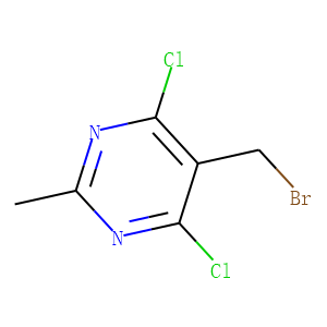 Pyrimidine, 5-(bromomethyl)-4,6-dichloro-2-methyl-