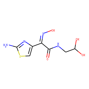 (Z)-2-(2-Aminothiazol-4-yl)-N-(2,2-dihydroxyethyl)-2-(hydroxyimino)acetamide