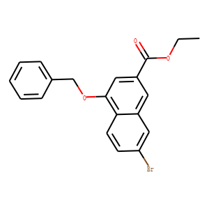 2-Naphthalenecarboxylic acid, 7-broMo-4-(phenylMethoxy)-, ethyl ester