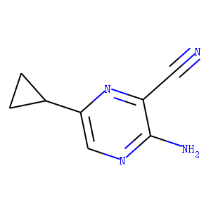 Pyrazinecarbonitrile,  3-amino-6-cyclopropyl-  (8CI)