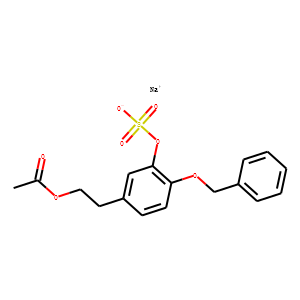 4-O-Benzyl-3-hydroxy Tyrosol α-Acetate-3-Sulfate Sodium Salt