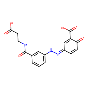 ((E)-5-((m-[(2-carboxyethyl)carbamoyl]phenyl)azo)-2-salicylic acid)
