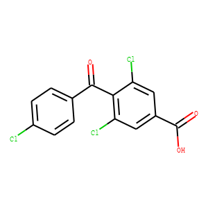 3,5-dichloro-4-(4-chlorobenzoyl)benzoic acid