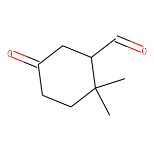 Cyclohexanecarboxaldehyde, 2,2-dimethyl-5-oxo-, (S)- (9CI)