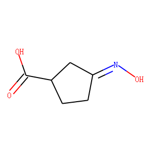 Cyclopentanecarboxylic acid, 3-(hydroxyimino)-, [R-(Z)]- (9CI)