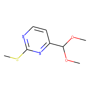4-(Dimethoxymethyl)-2-(methylthio)-pyrimidine