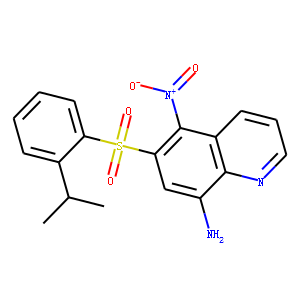 6-[[2-(1-METHYLETHYL)PHENYL]]SULFONYL-5-NITRO-8-QUINOLINAMINE