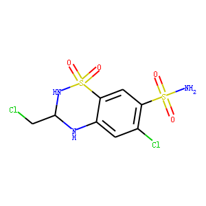 3-Des(allylthio)methyl-3-chloromethyl Althiazide