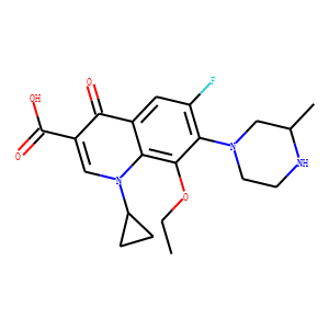 3-Quinolinecarboxylic acid, 1-cyclopropyl-8-ethoxy-6-fluoro-1,4-dihydro-7-(3-Methyl-1-piperazinyl)-4