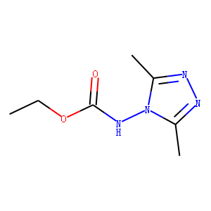 Carbamic  acid,  (3,5-dimethyl-4H-1,2,4-triazol-4-yl)-,  ethyl  ester  (9CI)