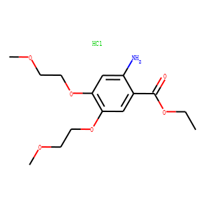 2-Amino-4,5-bis(2-methoxyethoxy)benzoic acid ethyl ester hydrochloride