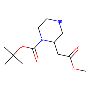 tert-Butyl 2-(2-methoxy-2-oxoethyl)piperazine-1-carboxylate