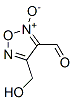 1,2,5-Oxadiazole-3-carboxaldehyde, 4-(hydroxymethyl)-, 2-oxide (9CI)