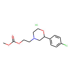 Carbonic acid, 2-(2-(4-chlorophenyl)-4-morpholinyl)ethyl methyl ester,  hydrochloride