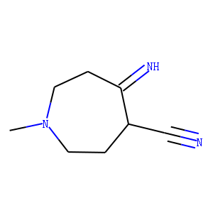1H-Azepine-4-carbonitrile,  hexahydro-5-imino-1-methyl-