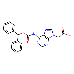 (6-BENZHYDRYLOXYCARBONYLAMINO-PURIN-9-YL)-ACETIC ACID