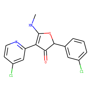 3(2H)-Furanone,  2-(3-chlorophenyl)-4-(4-chloro-2-pyridinyl)-5-(methylamino)-