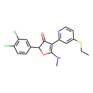3(2H)-Furanone,  2-(3,4-dichlorophenyl)-4-[4-(ethylthio)-2-pyridinyl]-5-(methylamino)-