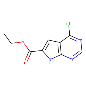 1H-Pyrrolo[2,3-d]pyrimidine-6-carboxylic acid, 4-chloro-, ethyl ester