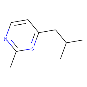 Pyrimidine, 2-methyl-4-(2-methylpropyl)- (9CI)