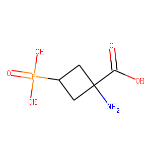 Cyclobutanecarboxylic acid, 1-amino-3-phosphono-, trans- (9CI)