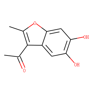 Ethanone, 1-(5,6-dihydroxy-2-methyl-3-benzofuranyl)- (9CI)