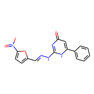 5-Nitro-2-furaldehyde 4-hydroxy-6-phenyl-2-pyrimidinylhydrazone