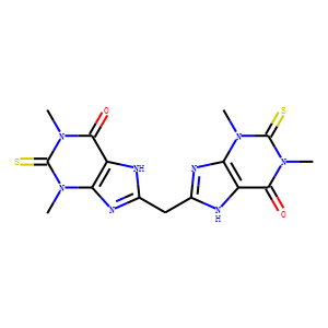 8,8/'-Methylenebis[2,7-dihydro-1,3-dimethyl-2-thioxo-1H-purin-6(3H)-one]
