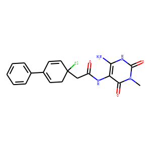 [1,1-Biphenyl]-4-acetamide,  N-(4-amino-1,2,3,6-tetrahydro-1-methyl-2,6-dioxo-5-pyrimidinyl)-4-chlor