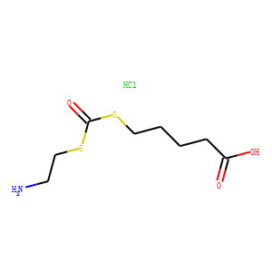 Carbonic acid, dithio-, S-(2-aminoethyl) ester, S-ester with 5-mercapt ovaleric acid, hydrochloride