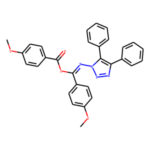 4-Methoxybenzoic acid N-(4,5-diphenyl-1H-1,2,3-triazol-1-yl)-4-methoxybenzenecarbimidic anhydride