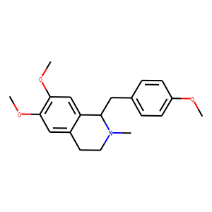 1,2,3,4-Tetrahydro-1-(4-methoxybenzyl)-6,7-dimethoxy-2-methylisoquinoline