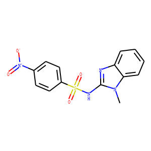 N-(1-methylbenzoimidazol-2-yl)-4-nitro-benzenesulfonamide
