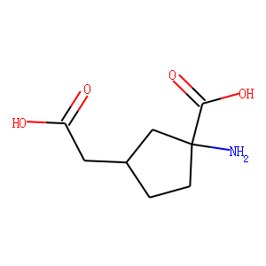 Cyclopentaneacetic acid, 3-amino-3-carboxy-, (1R-trans)- (9CI)
