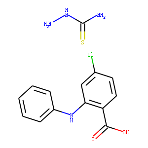 Benzoic acid, 4-chloro-2-(phenylamino)-, 2-(aminothioxomethyl)hydrazid e