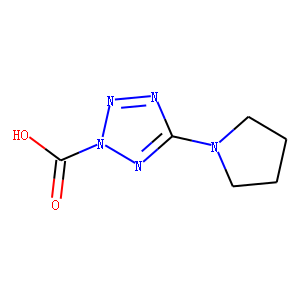 2H-Tetrazole-2-carboxylic  acid,  5-(1-pyrrolidinyl)-