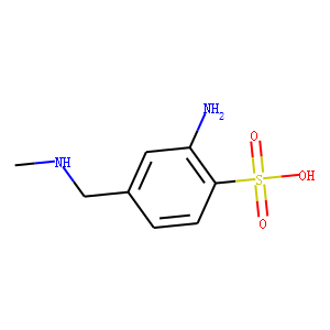 3-amino-alpha-(methylamino)toluene-4-sulphonic acid