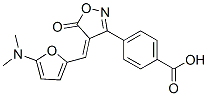 Benzoic  acid,  4-[4-[[5-(dimethylamino)-2-furanyl]methylene]-4,5-dihydro-5-oxo-3-isoxazolyl]-