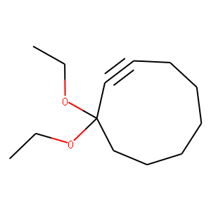 Cyclononyne, 3,3-diethoxy- (9CI)