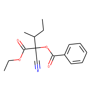 2-Cyano-2-(benzoyloxy)-3-methylvaleric acid ethyl ester