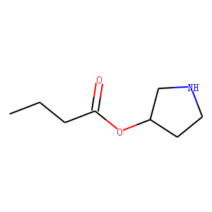 Butanoic acid, 3-pyrrolidinyl ester (9CI)