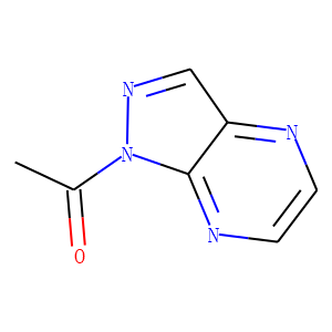 1H-Pyrazolo[3,4-b]pyrazine, 1-acetyl- (8CI)