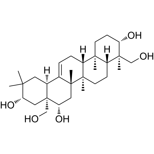 Olean-12-ene-3β,16β,21β,23,28-pentol