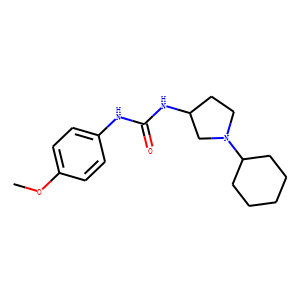 1-(1-Cyclohexyl-3-pyrrolidinyl)-3-(p-methoxyphenyl)urea