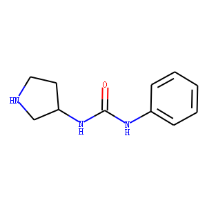 1-Phenyl-3-(pyrrolidin-3-yl)urea