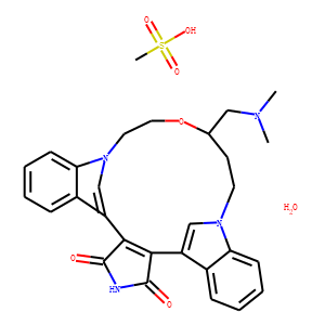 Ruboxastaurin mesilate hydrate