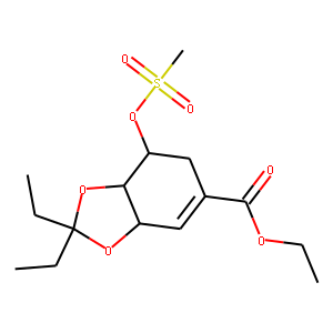 (3aR,7R,7aR)-2,2-Diethyl-3a,6,7,7a-tetrahydro-7-[(methylsulfonyl)oxy]-1,3-benzodioxole-5-carboxylic 