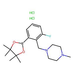 1-(2-Fluoro-6-(4,4,5,5-tetramethyl-1,3,2-dioxaborolan-2-yl)benzyl)-4-methylpiperazine dihydrochloride
