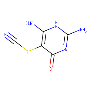 2,4-Diamino-6-hydroxy-5-thiocyanopyrimidine